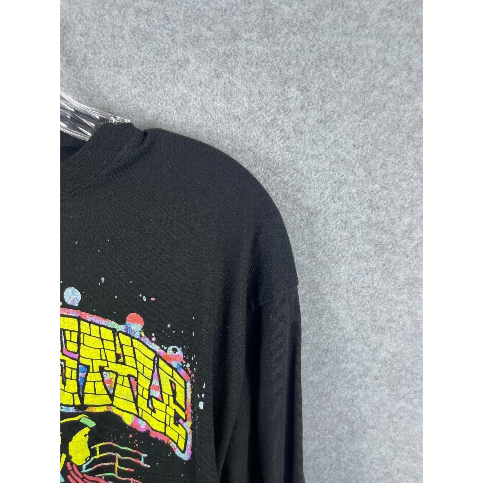 FILA Camicia Death Row Snoop Doggy Dogg stile cane M nera manica lunga taglio