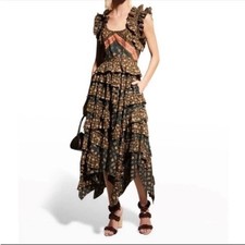 Ulla Johnson Nia Sleeveless Ruffle Tiered Dress