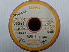 Molecu Wire copper , Reel - 0.00063 Diameter