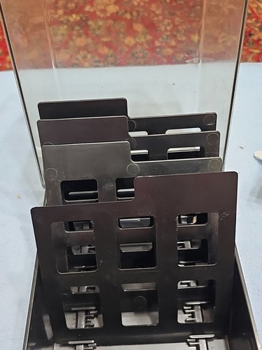 Vtg Fellowes Econo/stor 60 5.25 Floppy Disk Storage Box Case Holder 4 Divider - Afbeelding 9 van 11