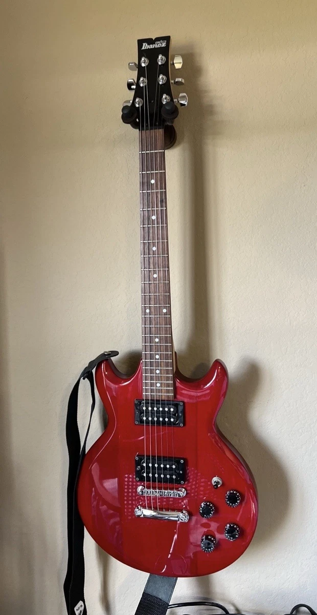 【値下げ】エレキギター Ibanez GAX70 赤 Pre Owned Ibanez GAX70 Transparent Red Electric Guitar With Gig