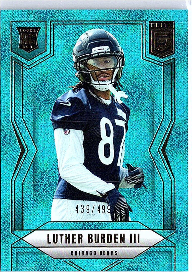 2025 Donruss Elite Luther Burden III /499 Teal Matrix #118 Rookie RC Bears