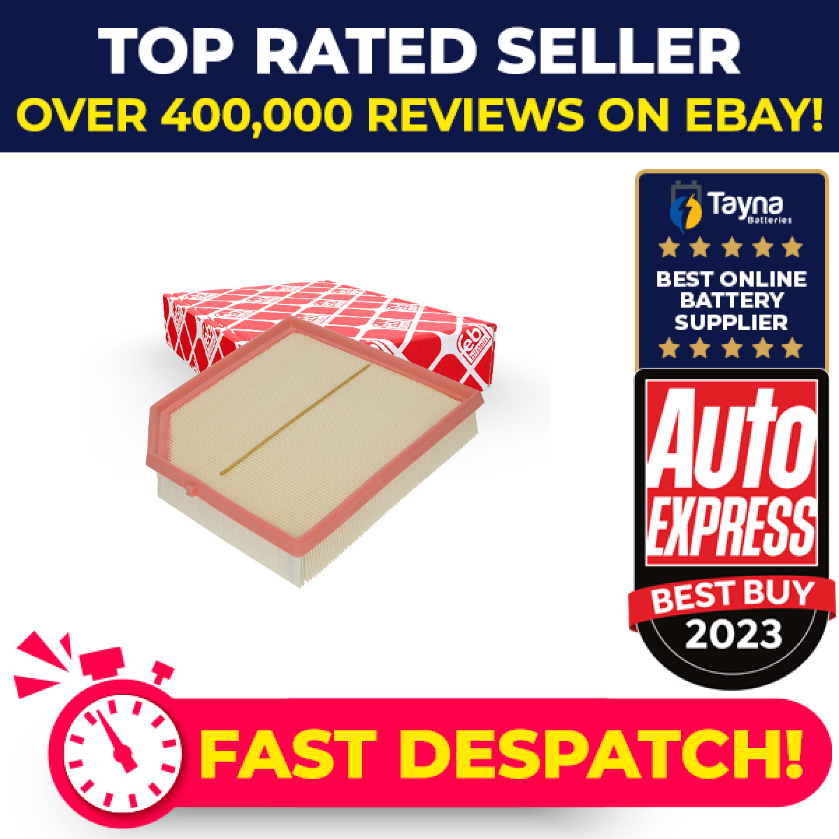 Air Filter fits VOLVO XC40 536 1.5 2018 on 31474521 32146443 Febi Quality New