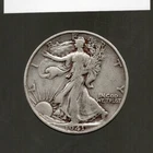 1941 S Liberty Walking Half Dollar 90% Silver Coinsnap VF
