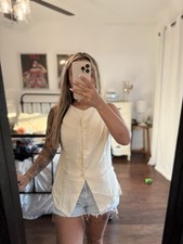 Sleeveless Button-Down Vest