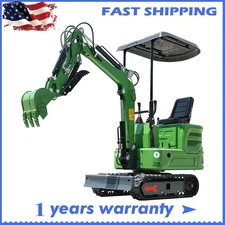 Free Ship Mini Excavator 2200lbs Tracked Digger Crawler 13.5HP B&S EPA  Engine
