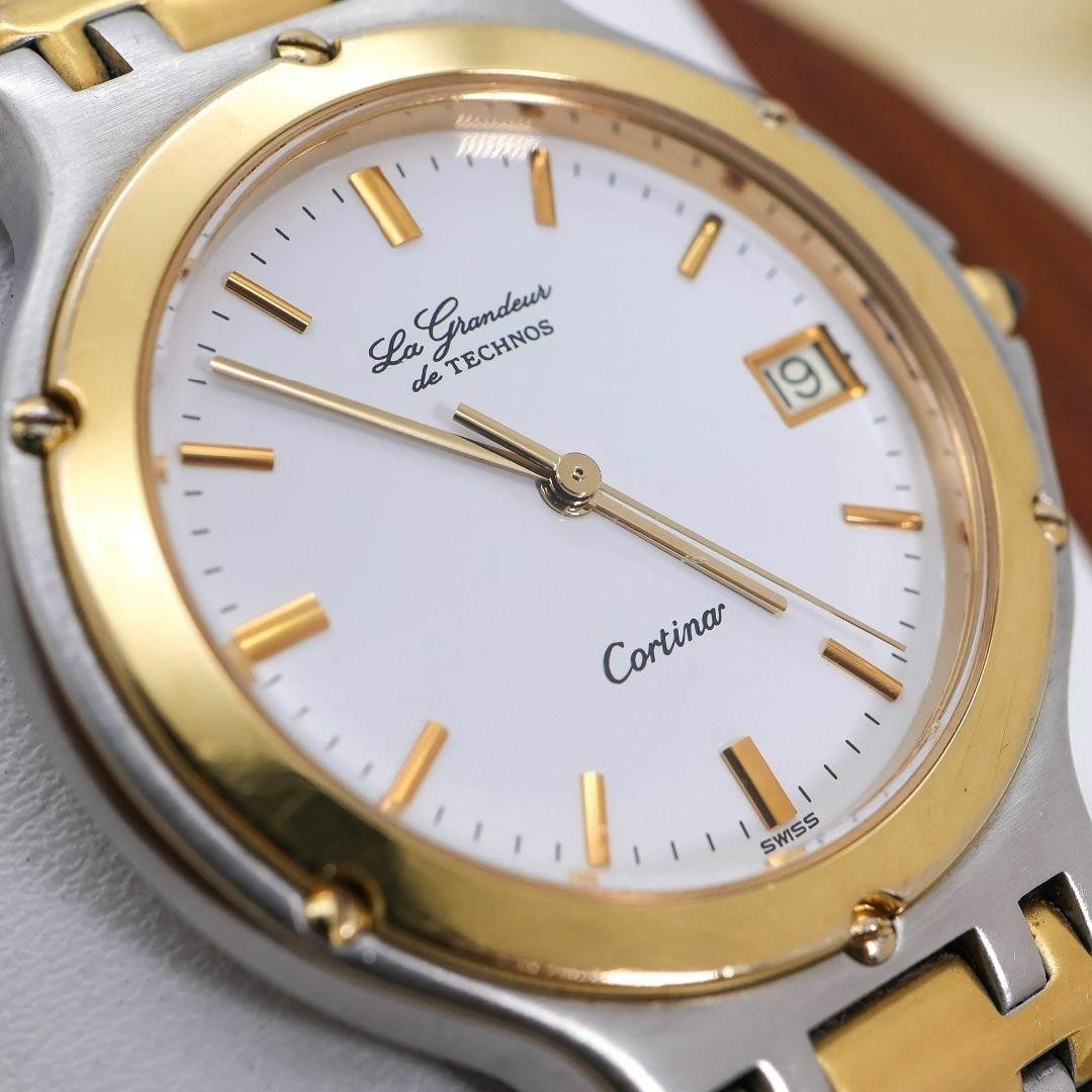 Operating Technos Cortina Watch Date Antique 1588 | eBay