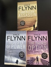 3 x Vince Flynn PB Novels Mitch Rapp CIA Murder Crime Books American Assassin