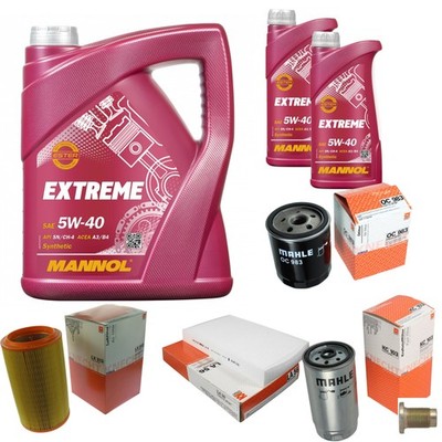 MAHLE Inspektionspaket 7L MANNOL 5W-40 Extreme für Alfa Romeo 156 Sportwagon