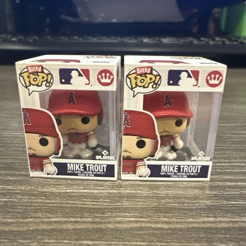 (2) 2026 Topps Series 1 Baseball MIKE TROUT Super Box Funko Bitty Pop! 🔥