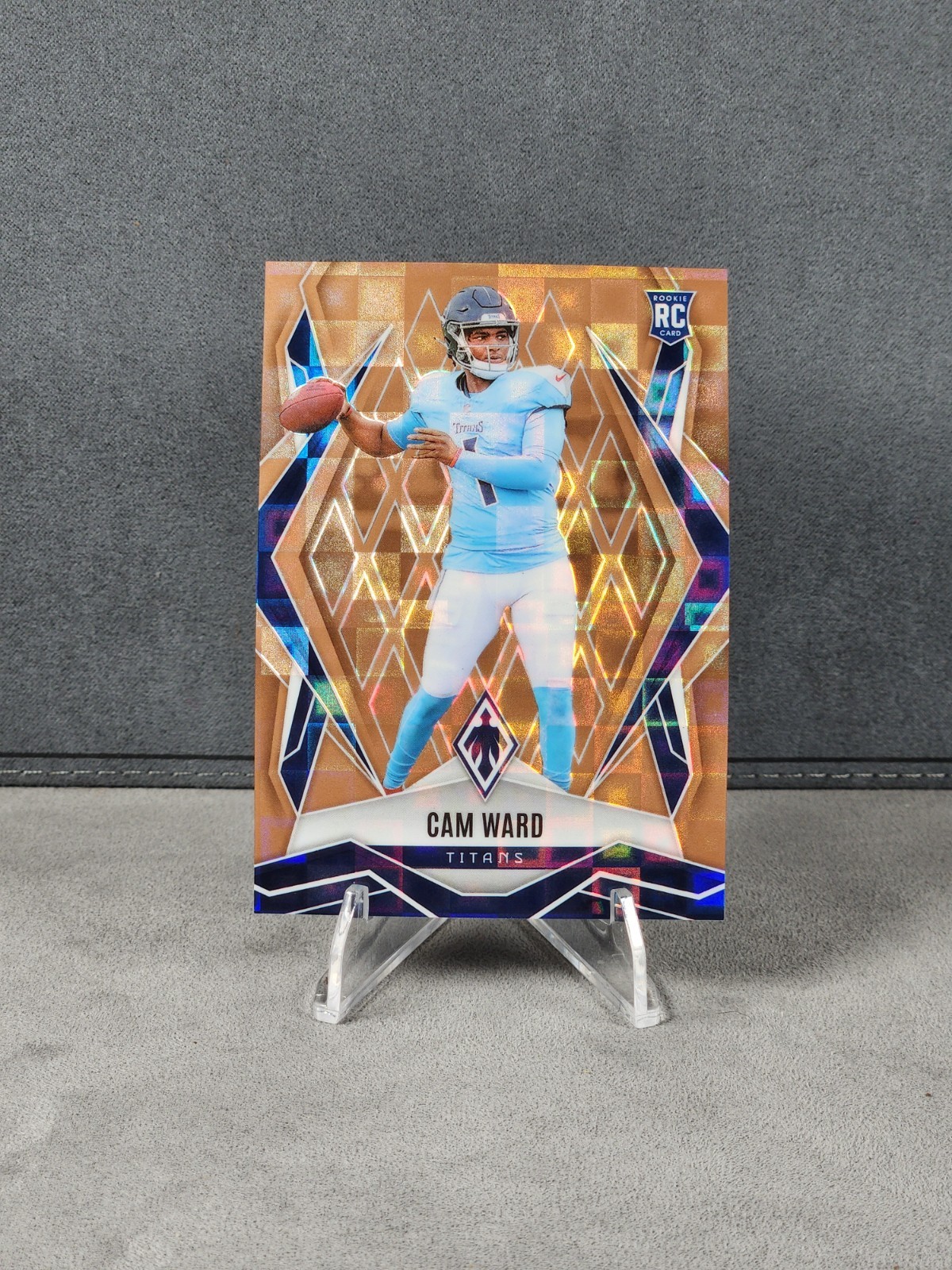 2025 Panini Phoenix #194 Cam Ward RC Bronze Pandora 108/125 - Titans