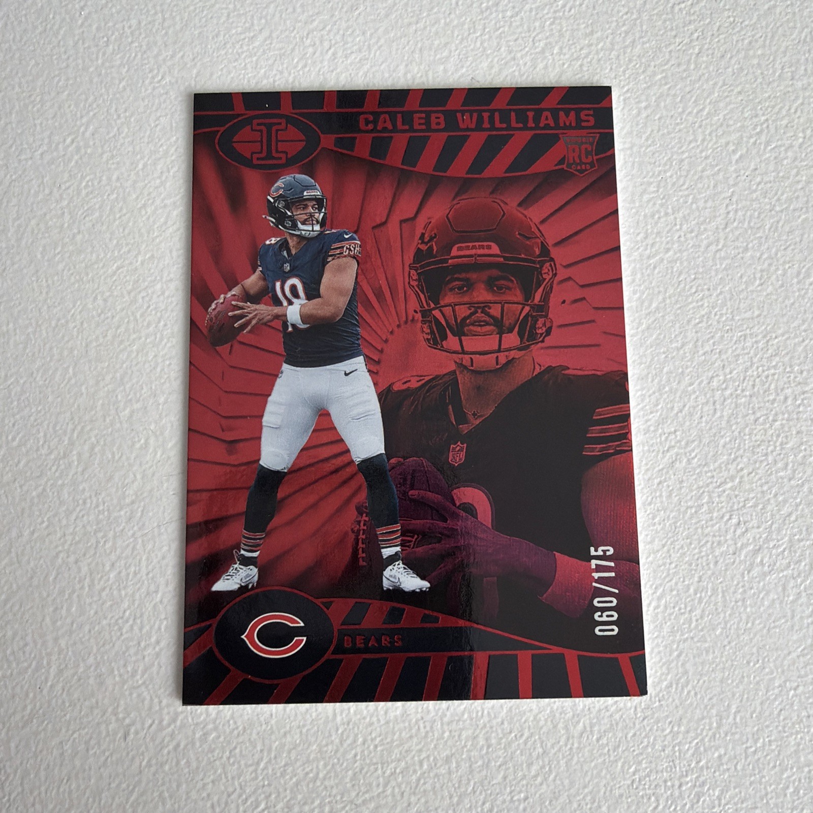 2024 Panini Illusions - Caleb Williams #13 Trophy Collection Red /175 (RC)