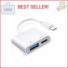 Apple MFi Certified Lightning to USB 3.0 Camera Adapter with Charging Port, Hi