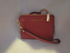 Michael Kors Coin Purse Wallet Salmon PinkJet Set Wristlet ID Card Holder Smal 2