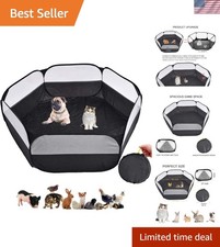 Lightweight Waterproof Pet Playpen - Fun  Secure Space for Small Animals