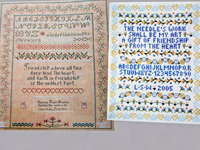 Friendship Special Stitch Sampler The Needles Work Sampler CROSS STITCH PATTERNS