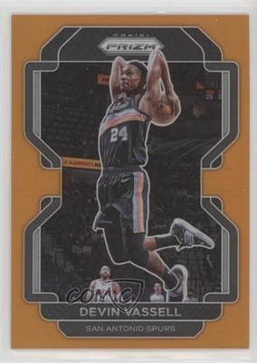 2021-22 Panini Prizm Orange Prizm 35/49 Devin Vassell #130 0su4