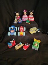 DISNEY Mix Lot Of 13 Vehicles, Push Down, Friction-Powered, Trains, Etc. 