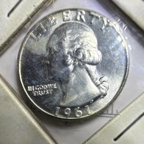 1961 double die obverse Washington Quarter Silver Uncirculated excellent cond