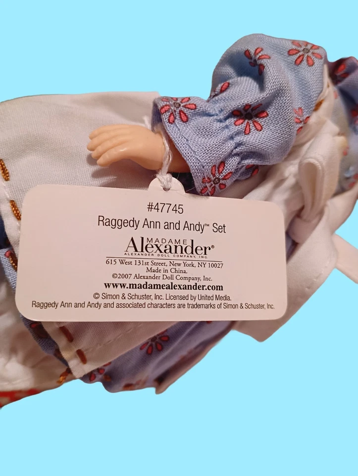 Madame Alexander Raggedy Ann and Andy Collectible Dolls #47745 - Image 4 of 4