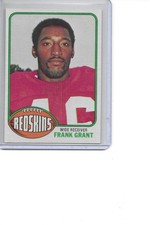 1976 Topps Frank Grant Rookie Washington Redskins Football Card #151