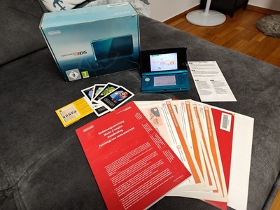 Nintendo 3DS Aqua - Blue in OVP getestet