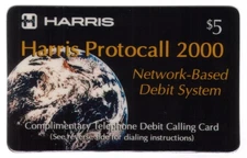 $5. Harris Protocall 2000: Network-Based Debit System (9/93) Rev #2 Phone Card