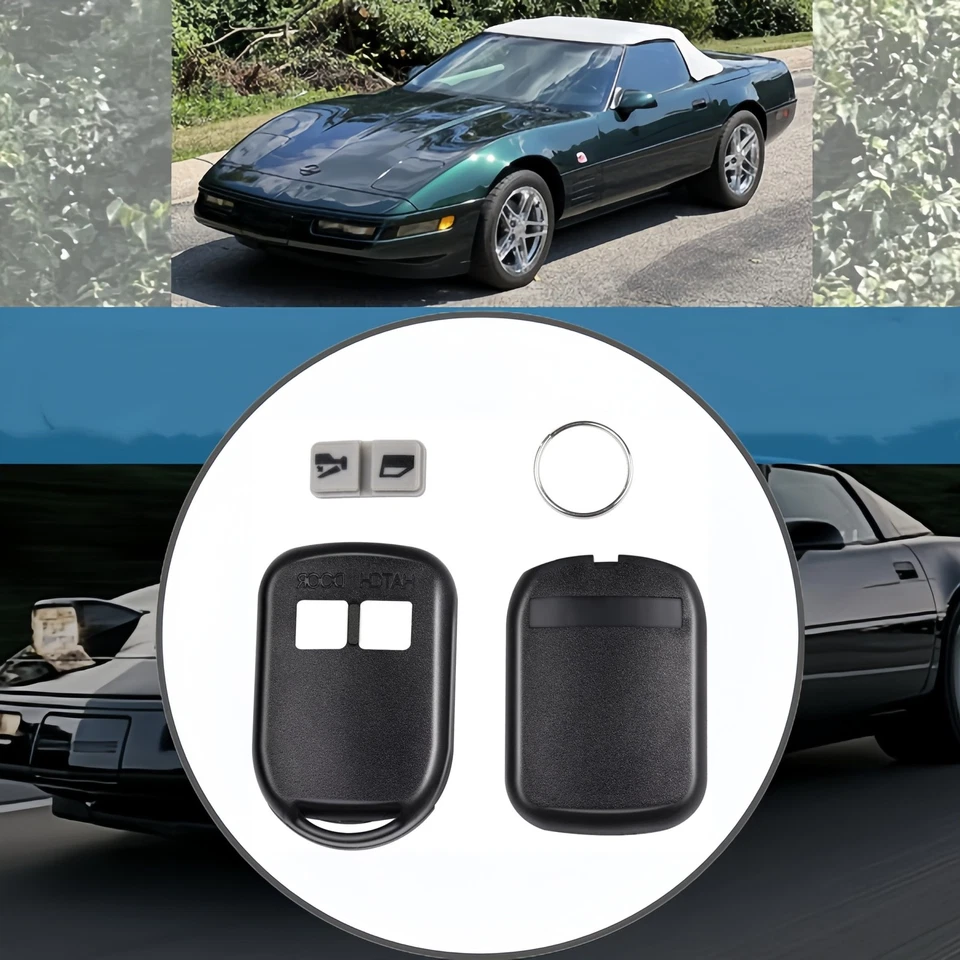 Llave remota de entrada sin llave estilo a presión carcasa para Chevrolet Corvette 1993-96 con anillo Foto 2 de 4
