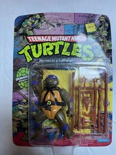 1988 Vintage TMNT MOC Donatello Figure   Sealed 10-Back Card Playmates   NEW