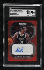 2022 Panini Prizm Draft Picks Red 62/199 Alondes Williams SGC 9 MINT Auto 14rh