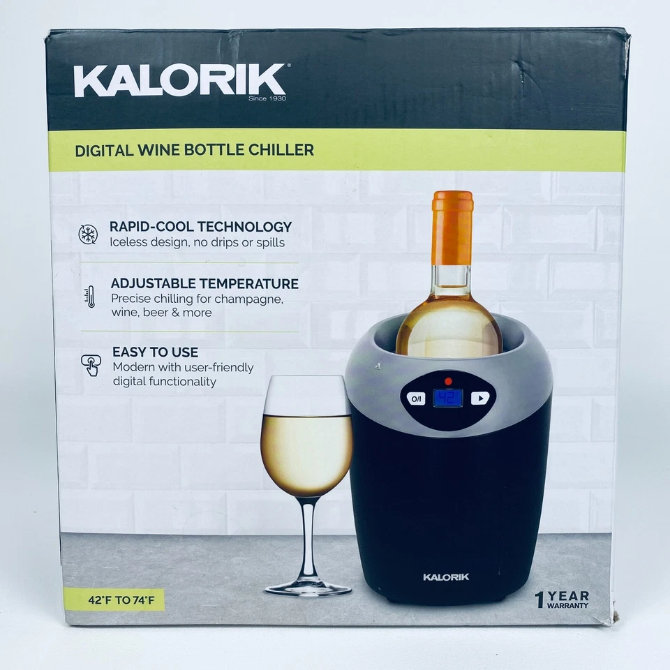 Enfriador de vino KALORIK plateado WCL 46343 S ¡probado y funciona muy bien! Foto 2 de 4