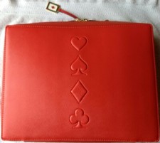 Estee Lauder Red Train Case/Travel Cosmetics 2019- Hearts,Clubs,Diamonds,Spades