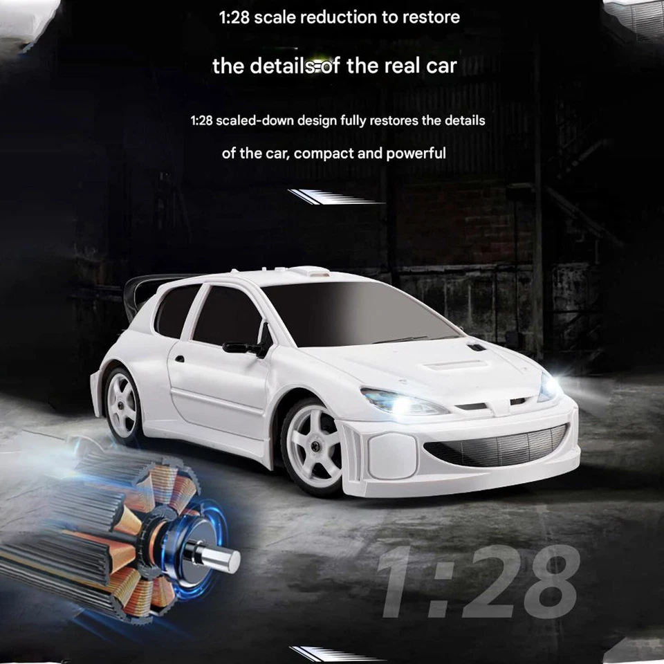 RC Racing Car 4WD 1/28 Drift Car 2.4G High Speed Remote Control Car Gift  - Image 4 of 4