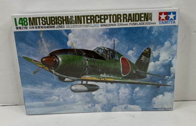 Tamiya Mitsubishi J2M3 Interceptor Raiden Jack 1/48 Scale Model Kit #61018 NIOB