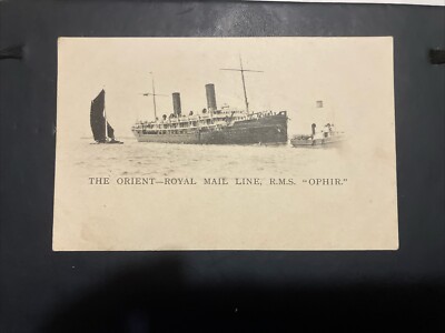 Handelsmarine Postkarte Orientalisch Pazifik Royal Mail Line SS Ophir 1891