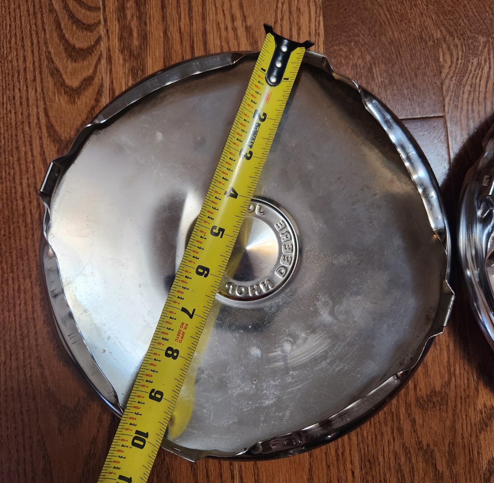 Vintage John Deere chrome hubcaps, Rear Tire 12" 210, 214, 216 eBay
