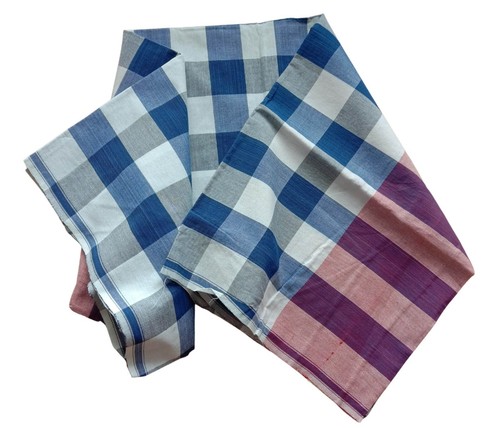 Thailand Loincloth "Pha Kao Ma" Cotton Fabric Textile Hand Craft & Hand Woven - Picture 5 of 21