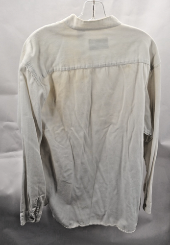 Scully Shirt Men's Large Vintage Pull Over White Banded Collar Western Cowboy - Picture 4 of 4