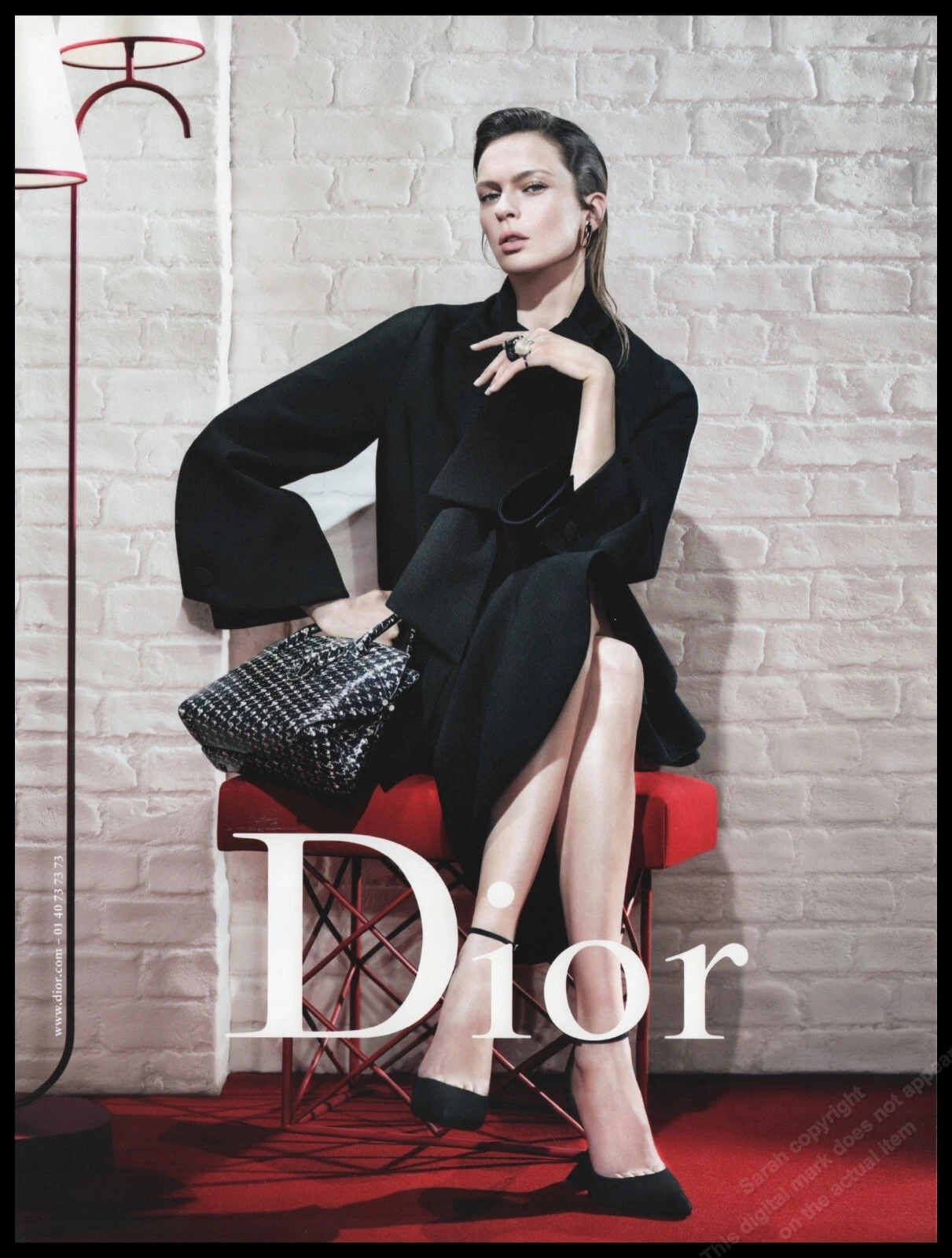 2013 Dior talons hauts magazine publicité imprimée femmes mode chaussures jambes longues  1 pg