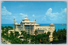 Nassau Bahamas British Colonial Hotel Air Conditioned Postcard