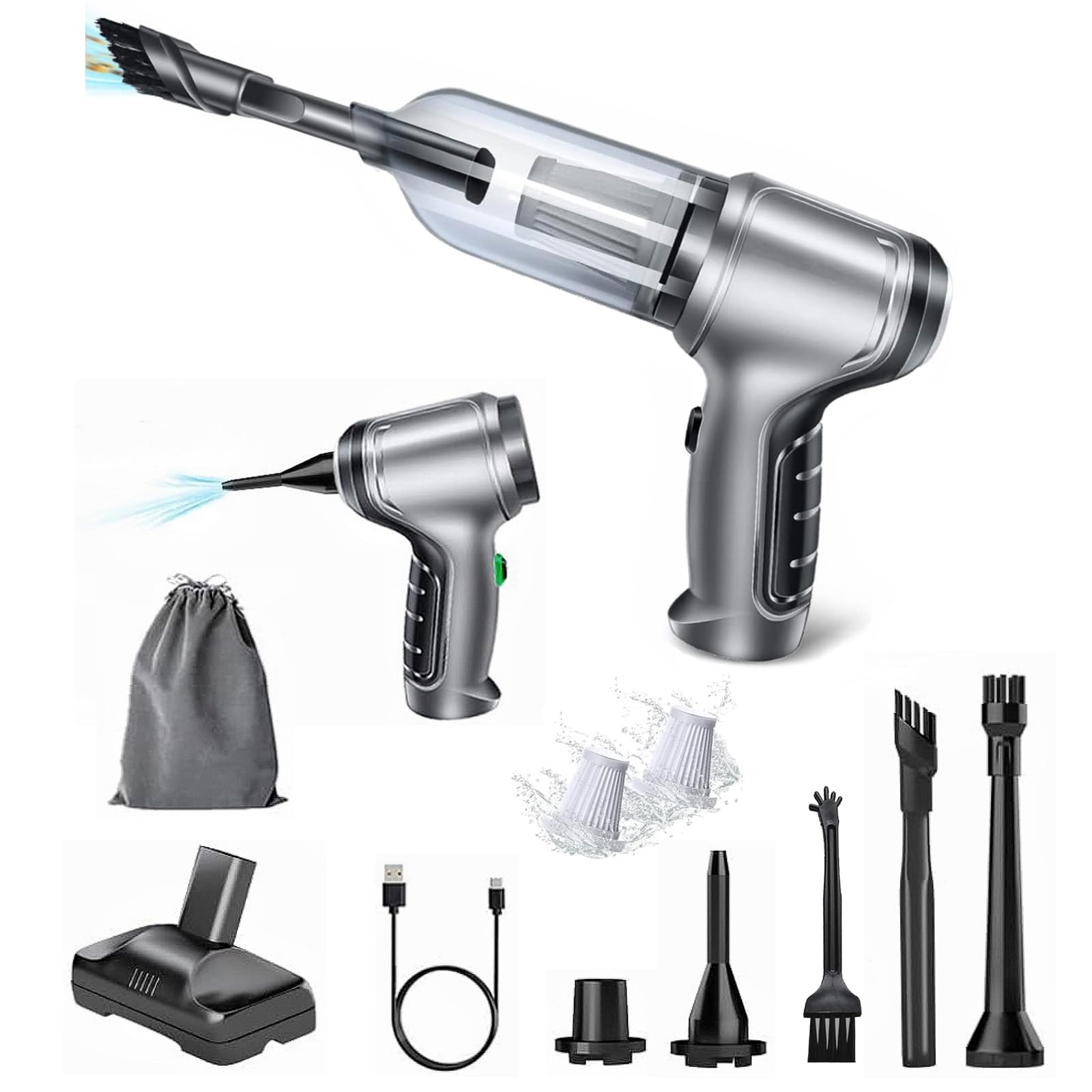 Handheld Vacuum Cordless Mini Vacuum Cleaner Dust Busters Cordless Rechargeab...-image