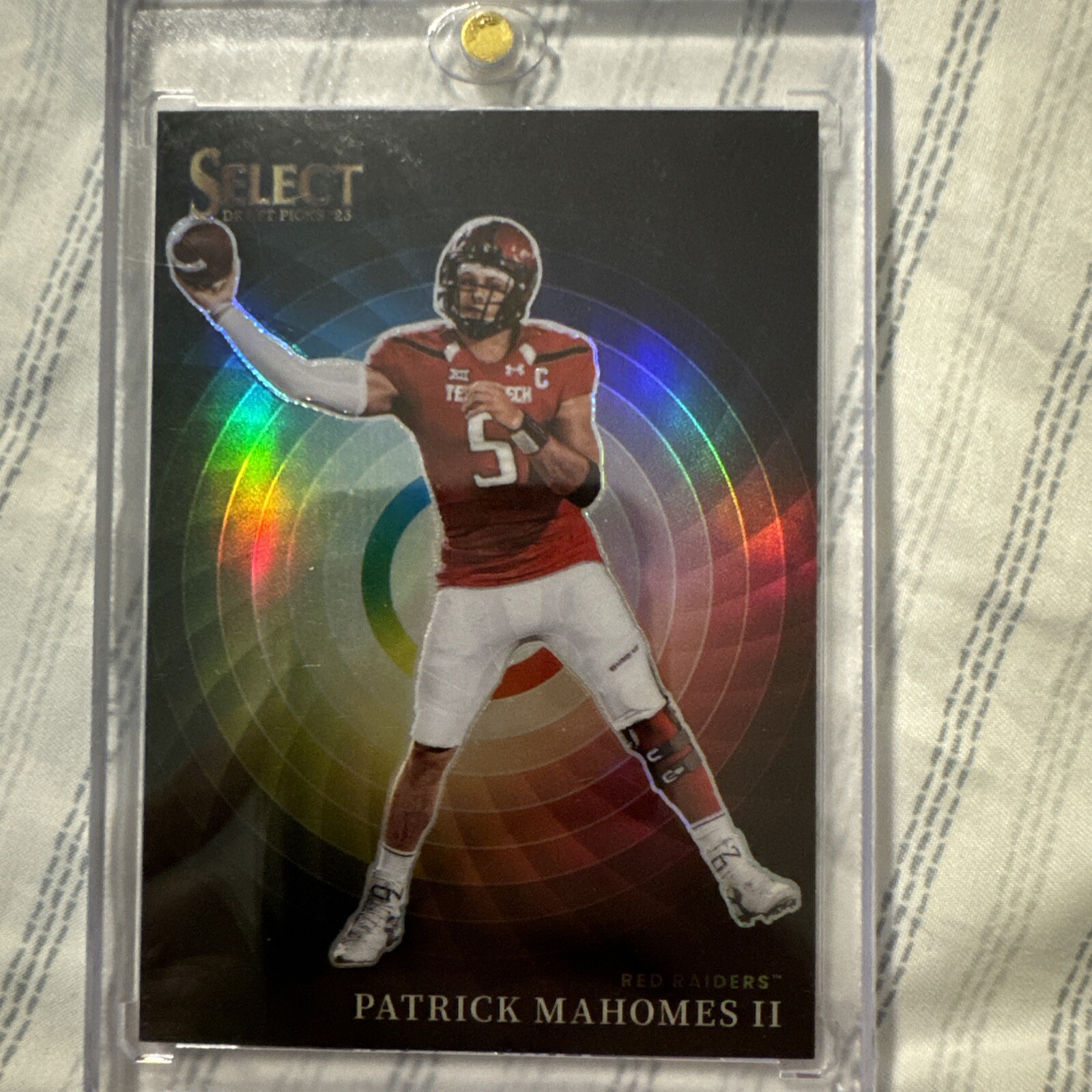 2023 Panini Select Draft Pick Color Wheel Patrick Mahomes II