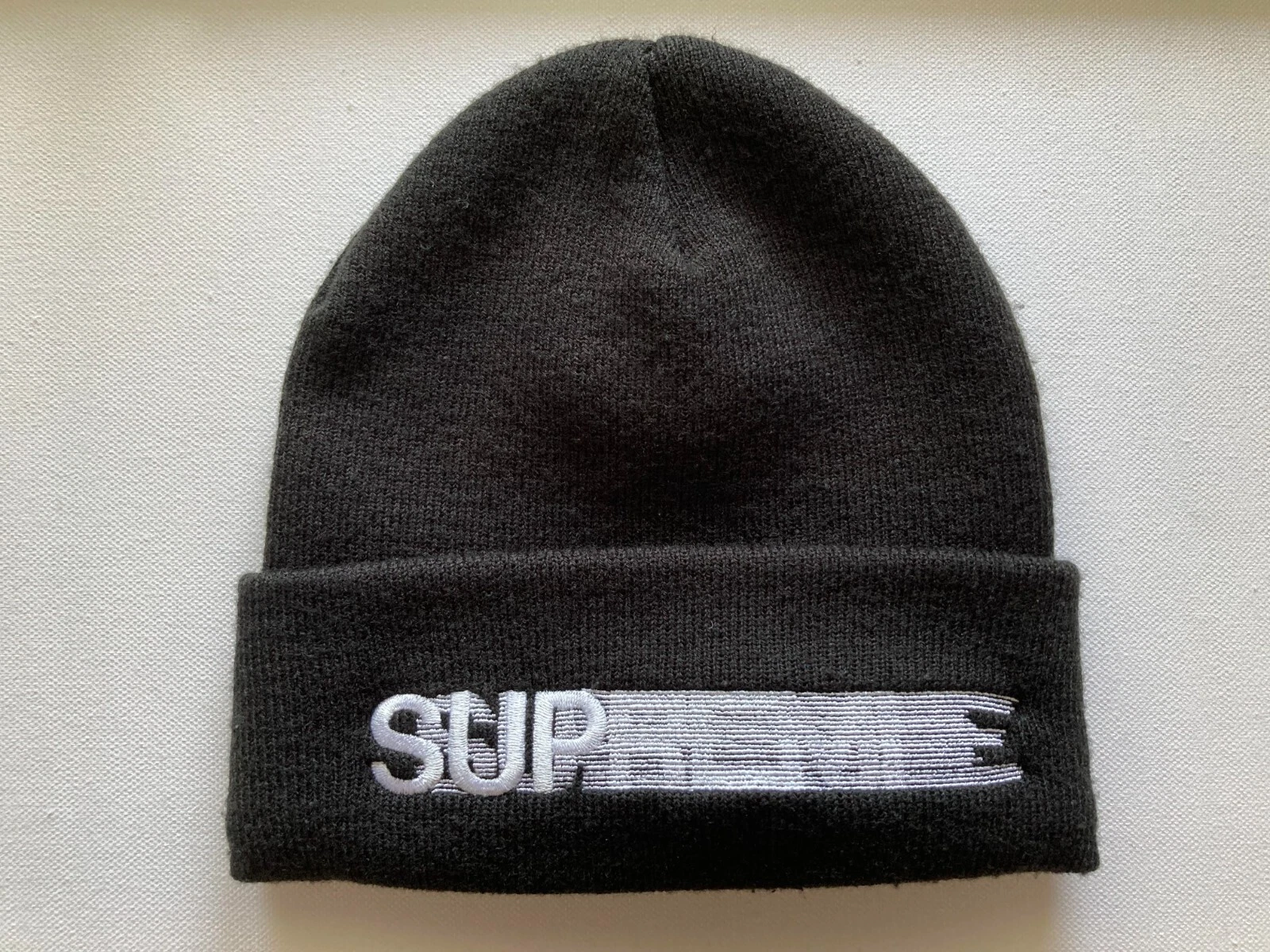 SUPREME MOTION LOGO BEANIE BLACK SS23