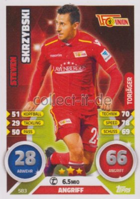 Match Attax Extra 16/17 2017 - 583 - Steven Skrzybski - Torjäger