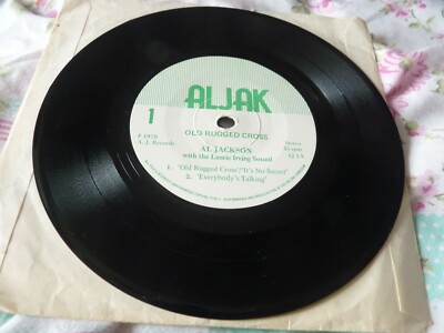 Al Jackson 7'' EP Old Rugged Cross plays EX Aljak Dirty Old Town Take These Chain