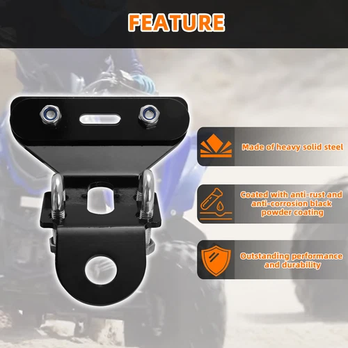 Enganche de remolque Raptor 90 Yamaha/Grizzly 90 2019-2023 con accesorios de montaje - Imagen 4 de 12