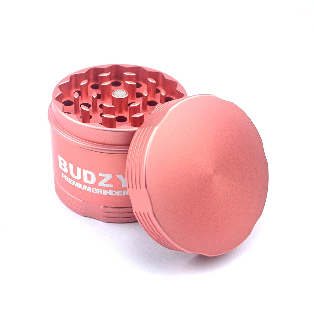 BUDZY VENUS Premium Quality Metal Herb Spice Grinder Magnetic Shark Tooth Pink