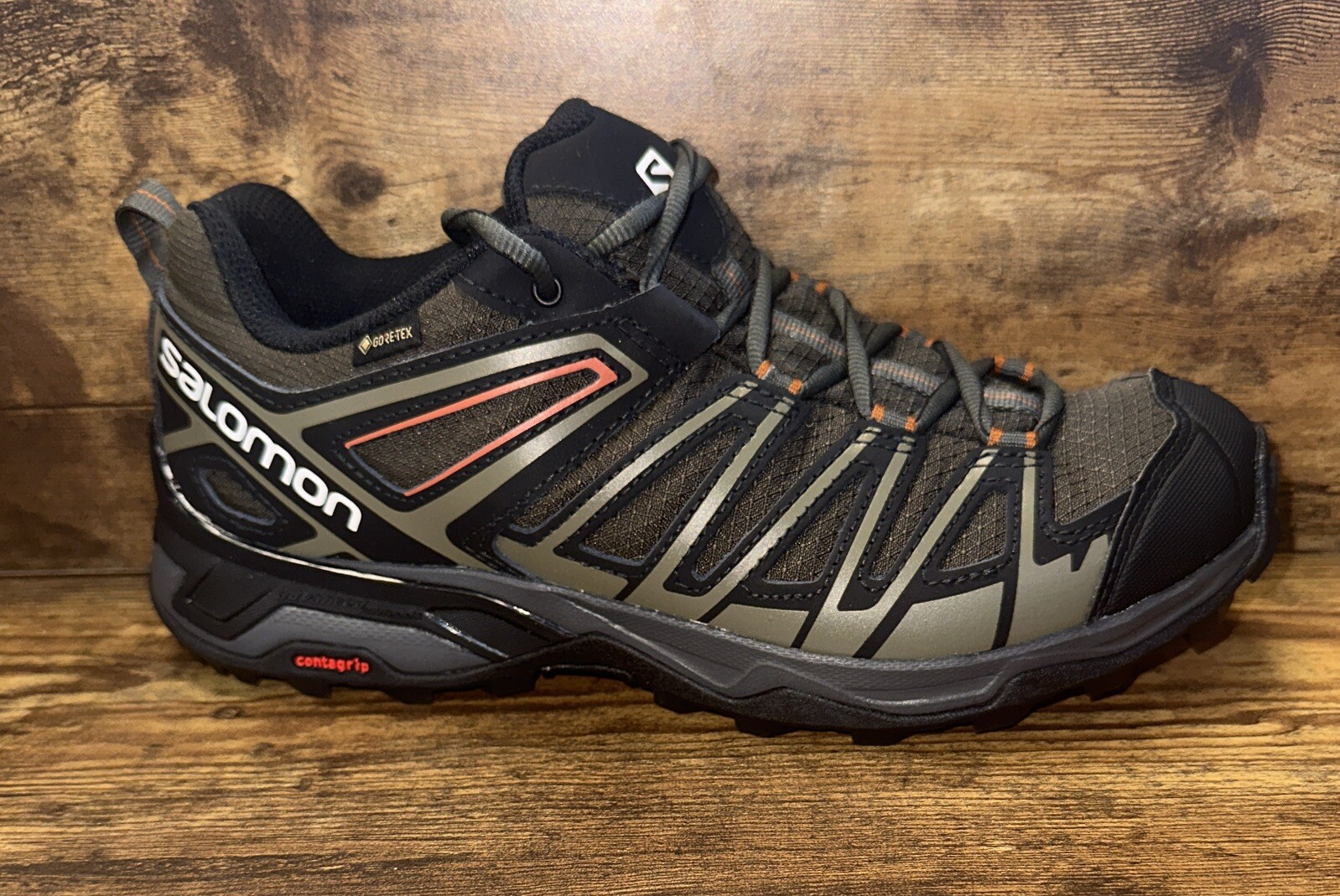 Salomon XUltra 3 Prime GTX Walking Shoes Mens Green Size UK 8.5 REF239