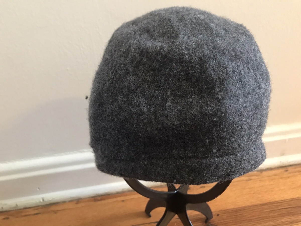 Betmar New York Wool Blend Newsboy Hat Women\'s Black Adjustable Cabby Hat EUC Betmar Polyester Women main image 4