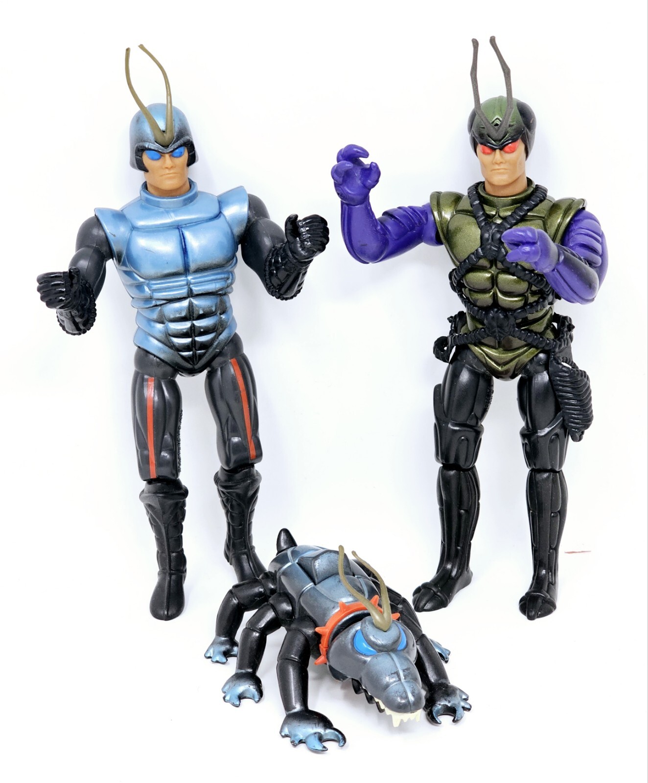 Sectaur Warriors of Symbion Commander Waspax, Zax, Bitsaur Figures 7 Towns